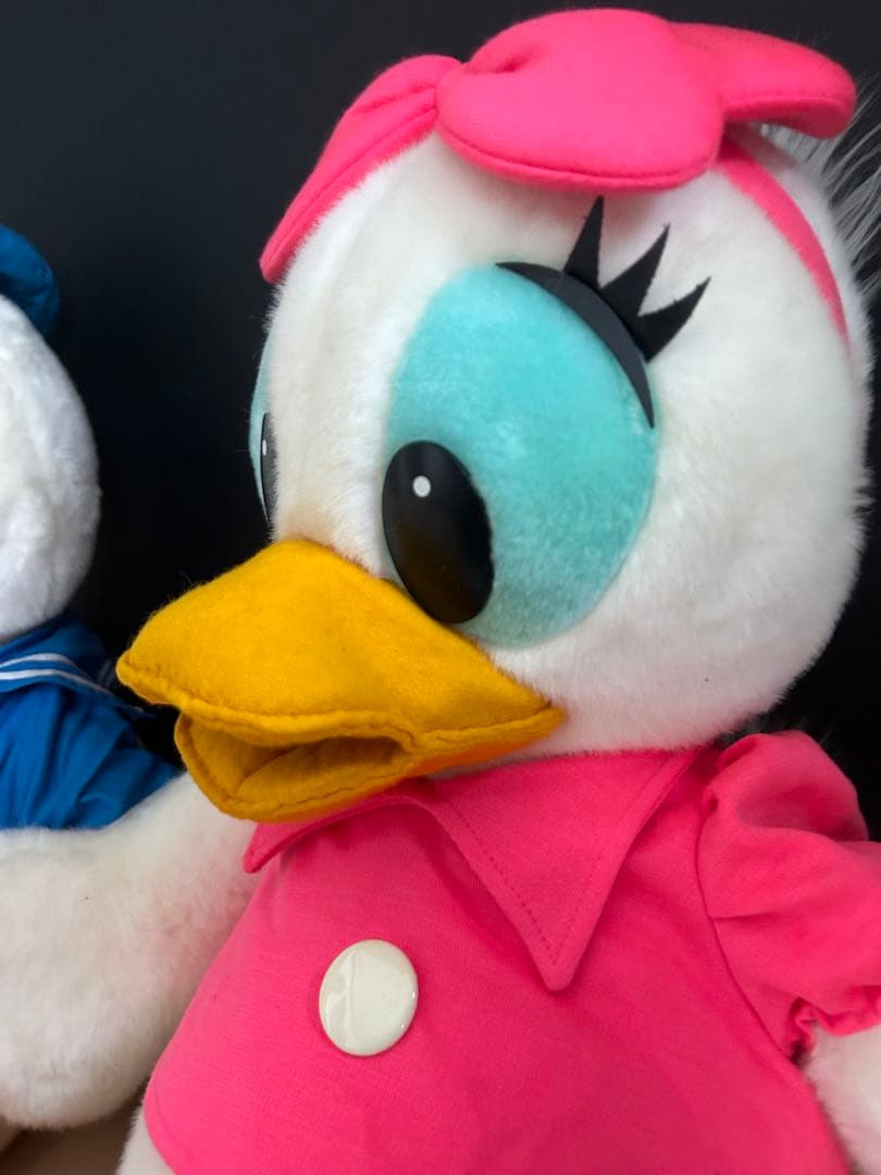 ヴィンテージ　ドナルドダック＆デイジーダック(Ｌ)　50㎝