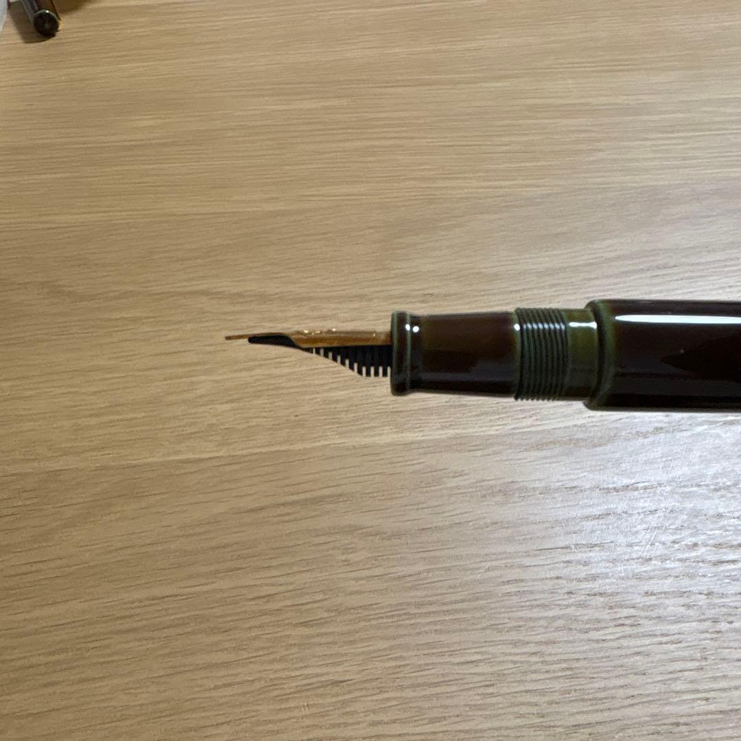 中屋万年筆　ピッコロ碧溜　細字(F)