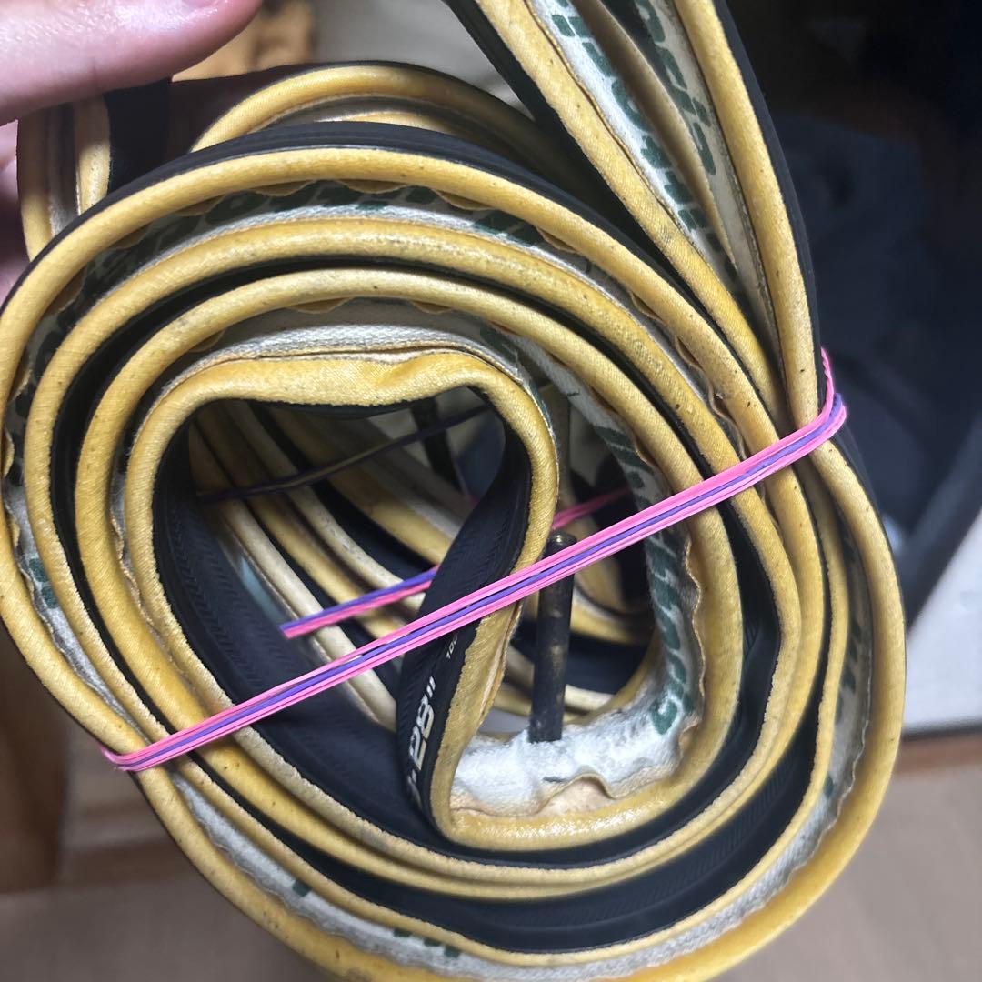 ビットリアラリー　チューブラータイヤ 黒/黄色