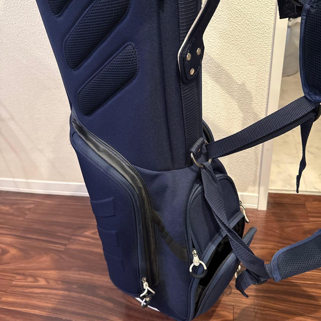 adidas golf スタンド式 ゴルフバッグ　NAVY