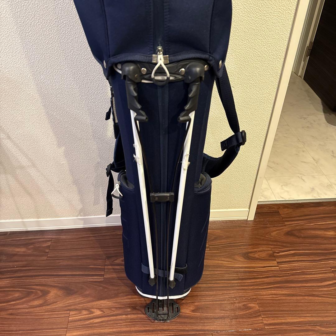 adidas golf スタンド式 ゴルフバッグ　NAVY