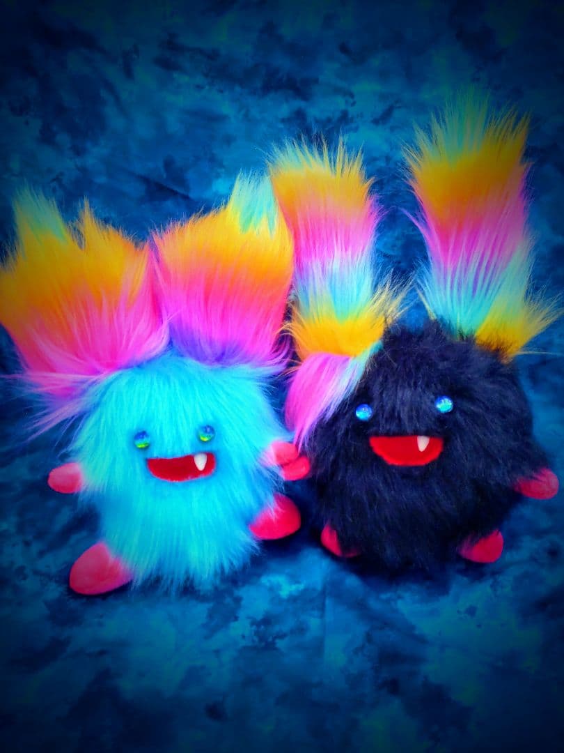 まんまるんモンスター♥人形 アートドールおばけ幻獣 ハンドメイドぬいぐるみ