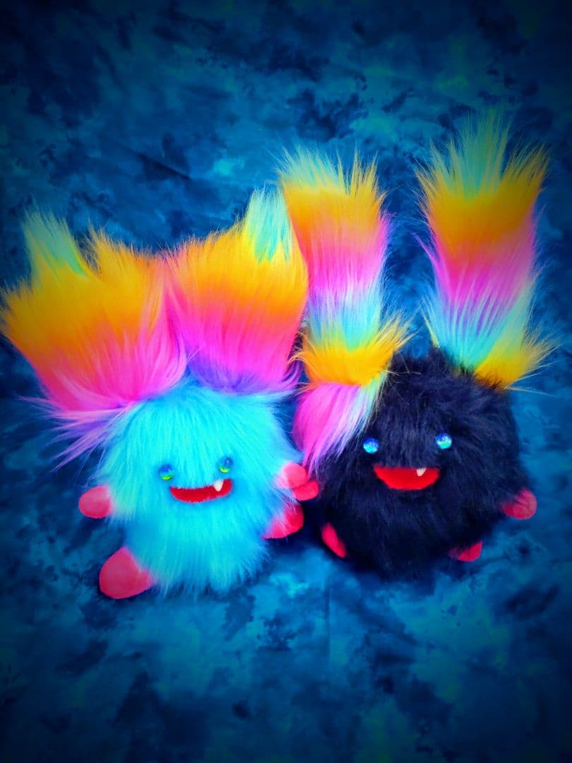 まんまるんモンスター♥人形 アートドールおばけ幻獣 ハンドメイドぬいぐるみ