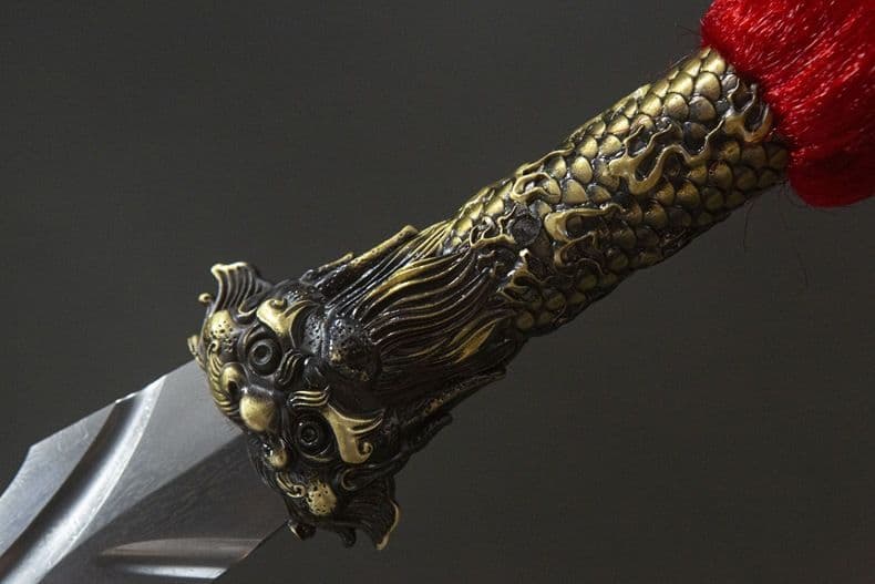 【キリン】 趙雲 古兵器 武具 覇王銃 槍 冷兵器 手鍛造打 護身工具 装飾用