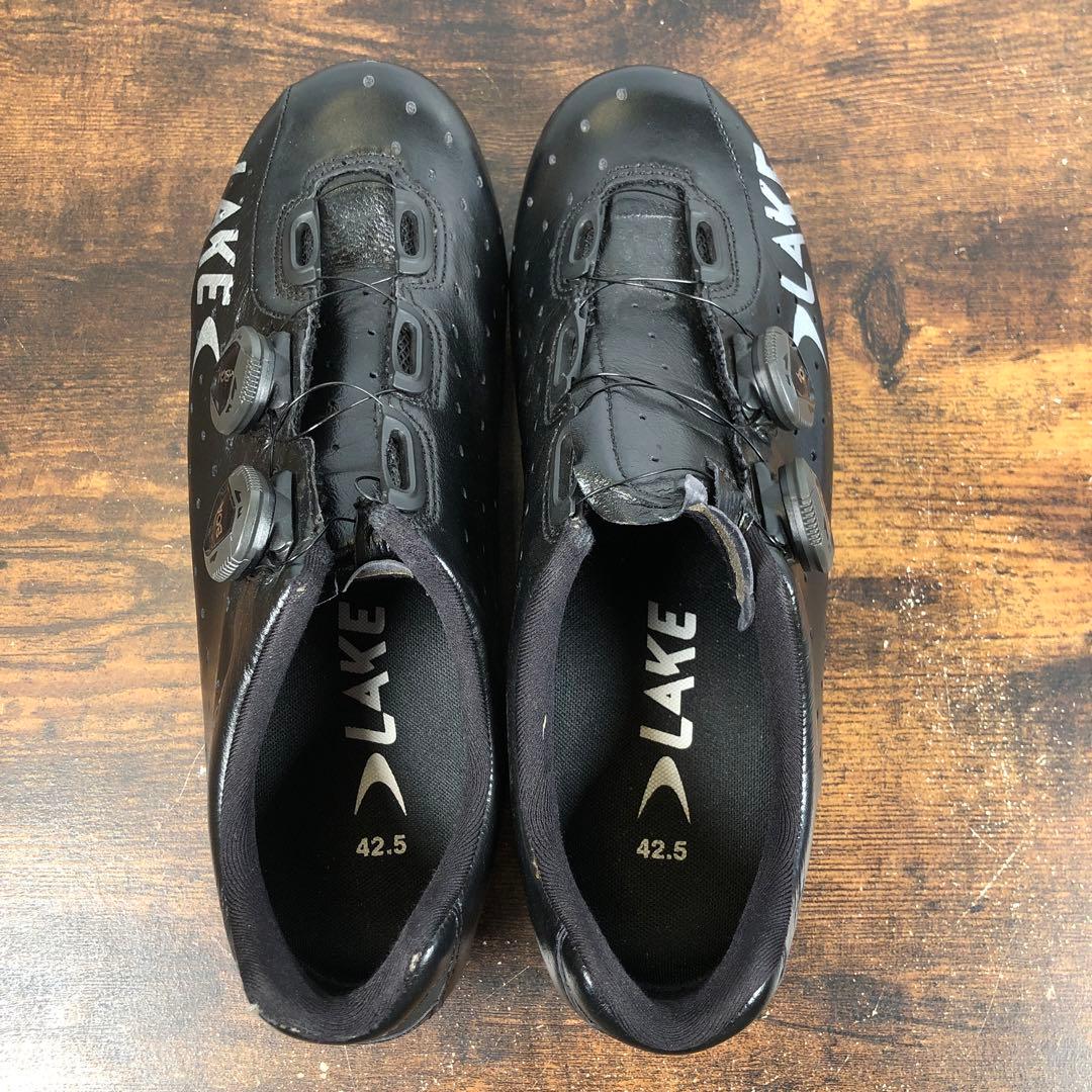 Lake CX332 サイクリングシューズ カンガルー革 26.5~27.0cm