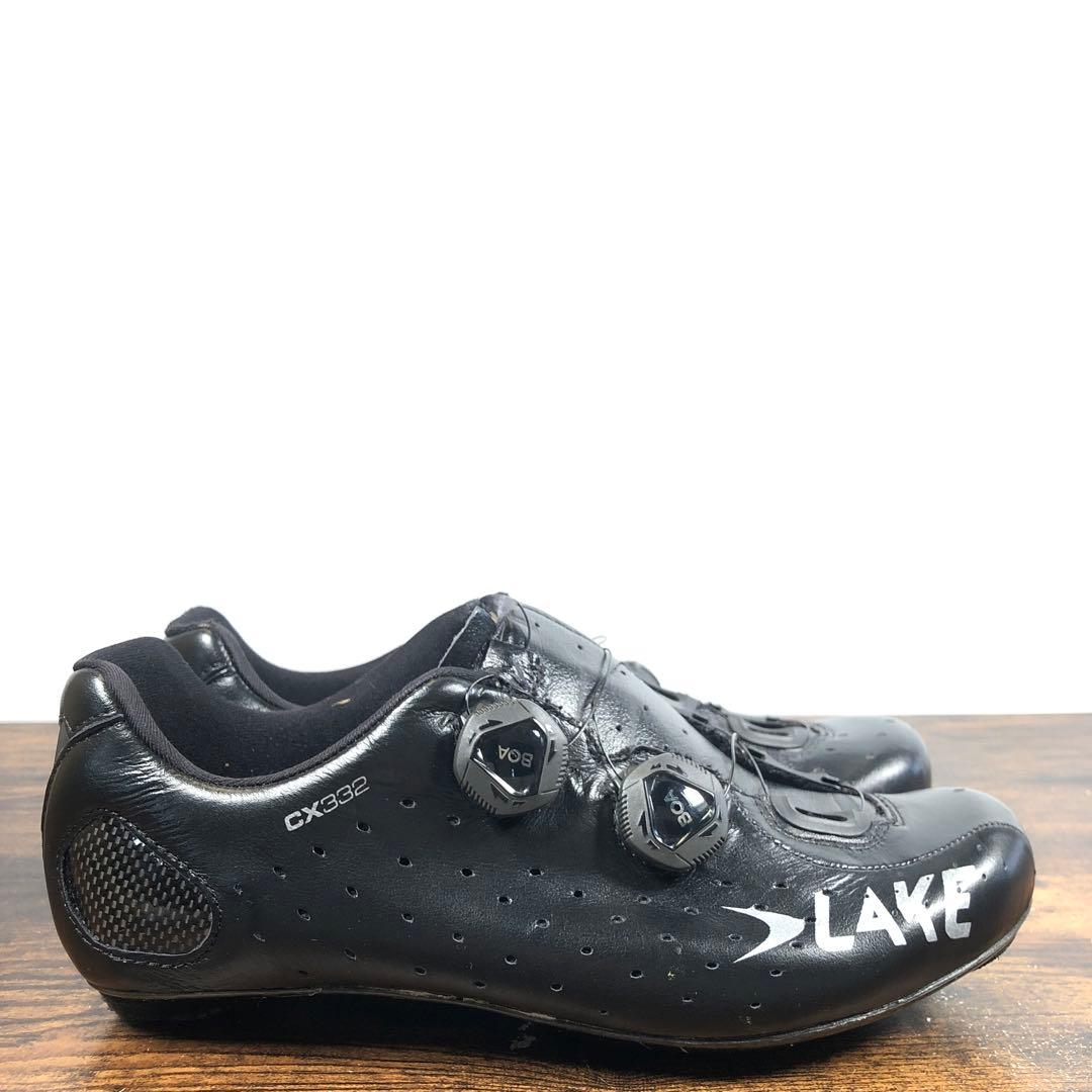 Lake CX332 サイクリングシューズ カンガルー革 26.5~27.0cm