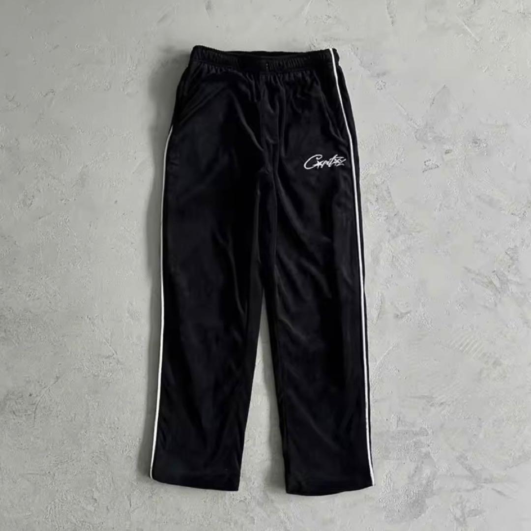 即日発送　corteizセットアップ ベロア　ブラック　Sサイズ　コーテイズ