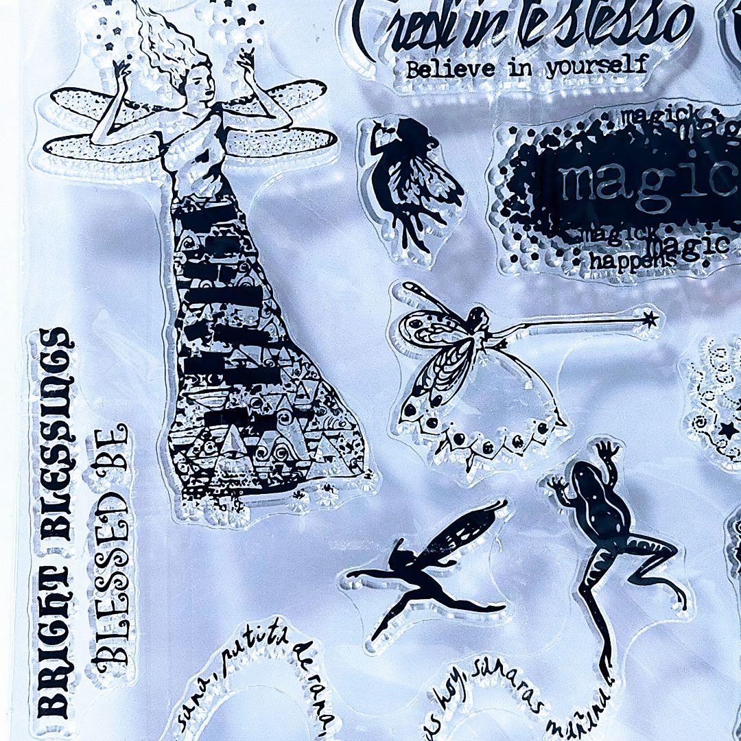 (420)【海外製 】クリアスタンプ おすすめ2枚セット〜妖精セット〜