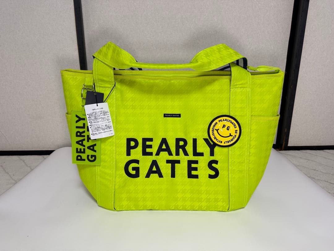【新品・未使用】PEARLY GATES 蛍光イエロートートバッグ