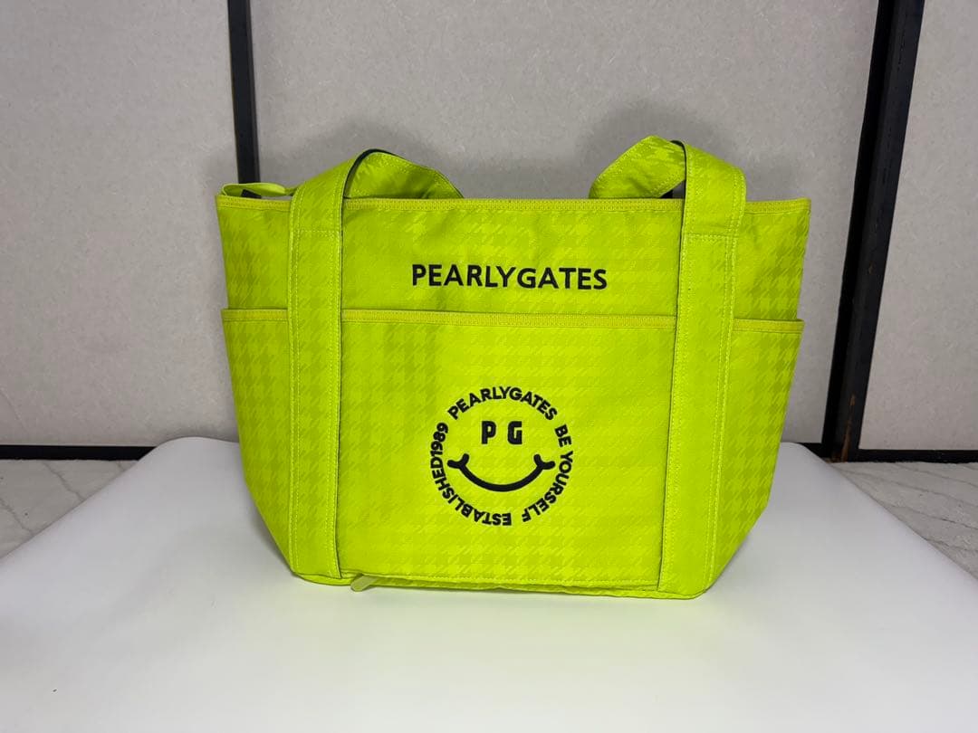 【新品・未使用】PEARLY GATES 蛍光イエロートートバッグ