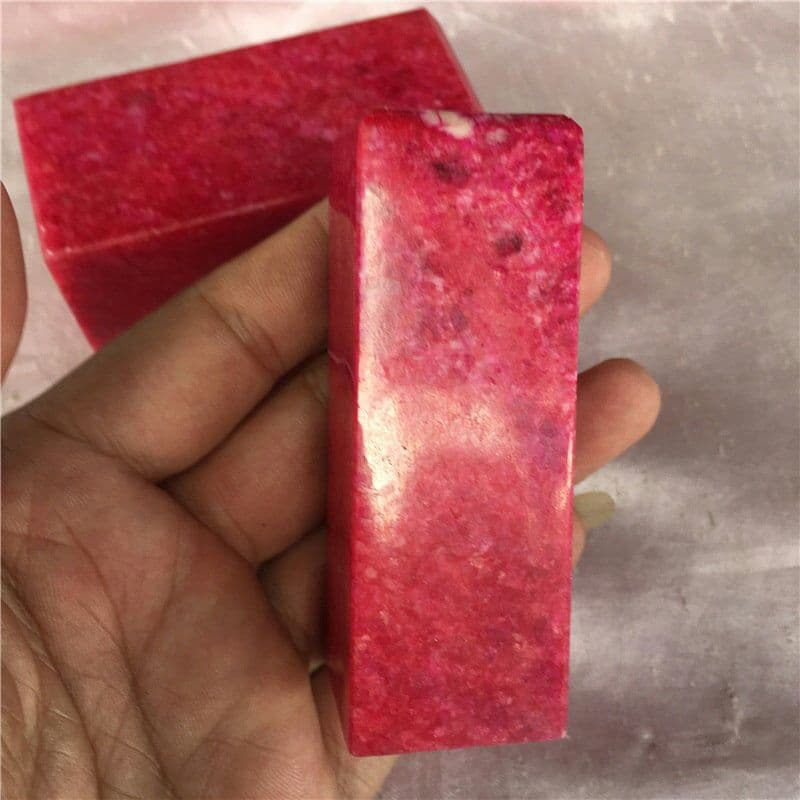 希少天然石 鶏血石  印材 篆刻 石印材