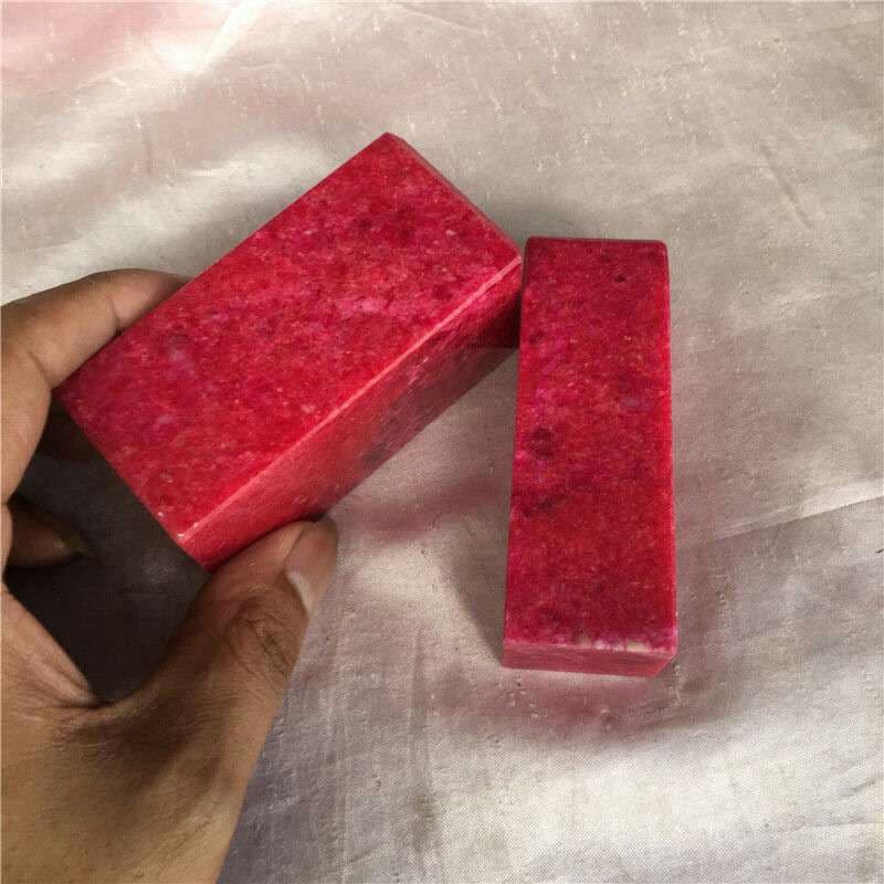 希少天然石 鶏血石  印材 篆刻 石印材