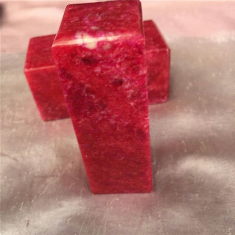 希少天然石 鶏血石  印材 篆刻 石印材