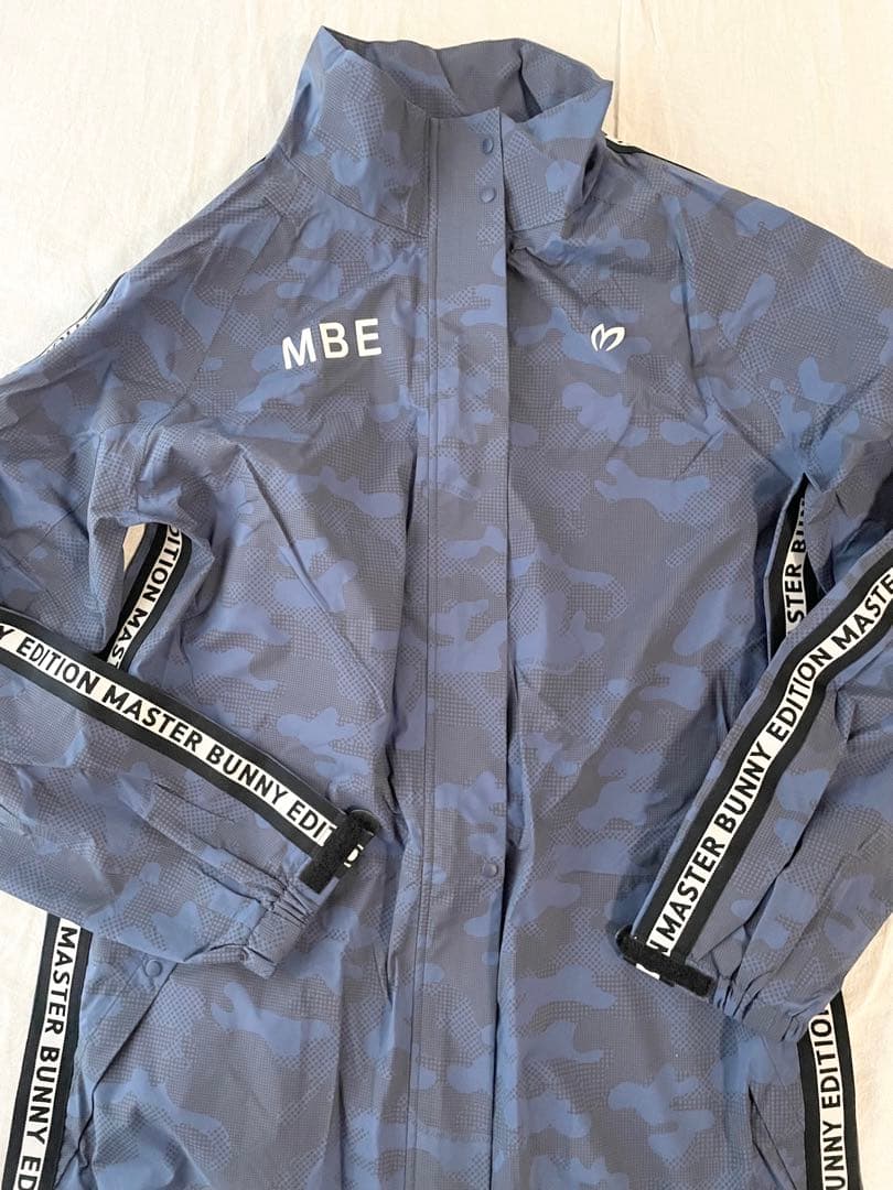 ◼️マスターバニー　レインコート　半袖　長袖レインウェア 迷彩 完売品 M ブルー