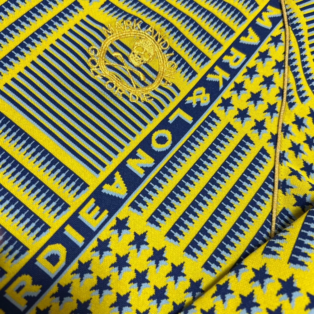 マークアンドロナ★総柄★スター★スカル★ハーフジップ【メンズ サイズ48（L）】