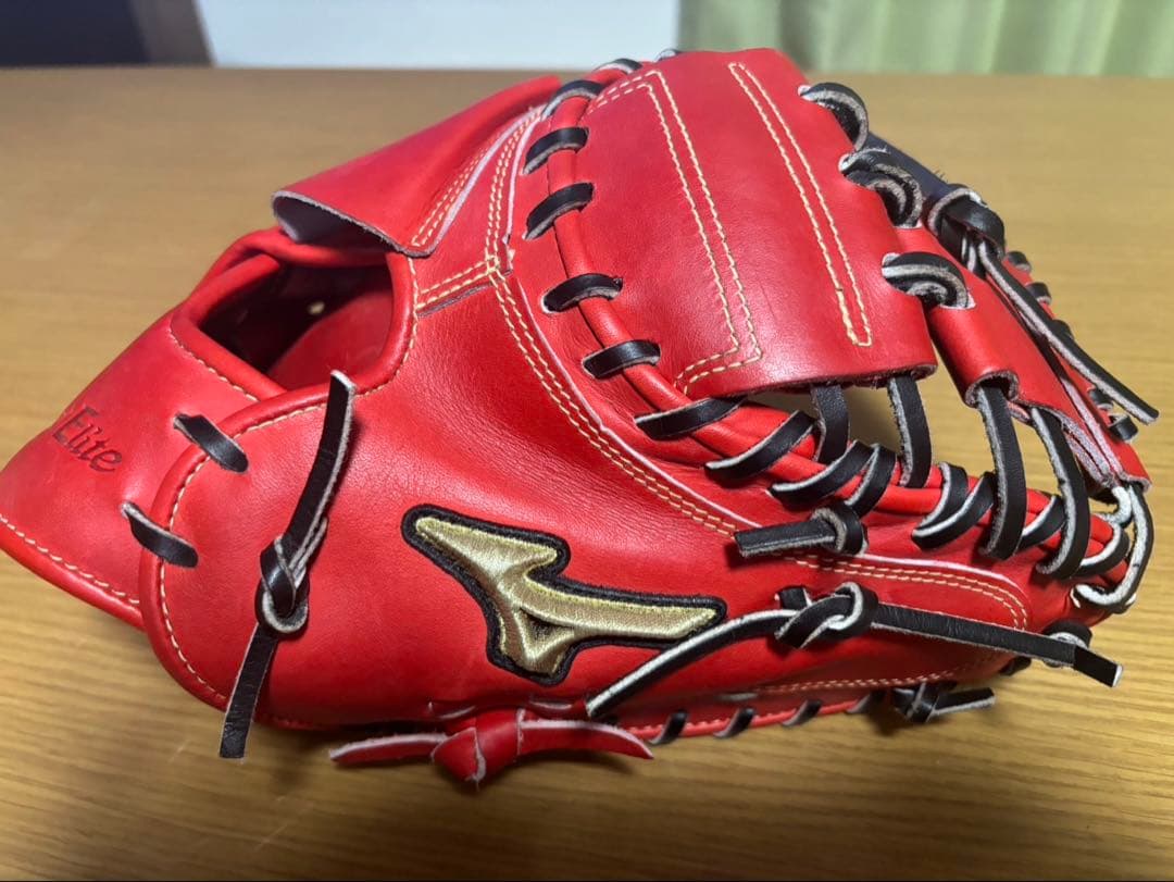 Mizuno Global Elite 硬式グローブ レッド