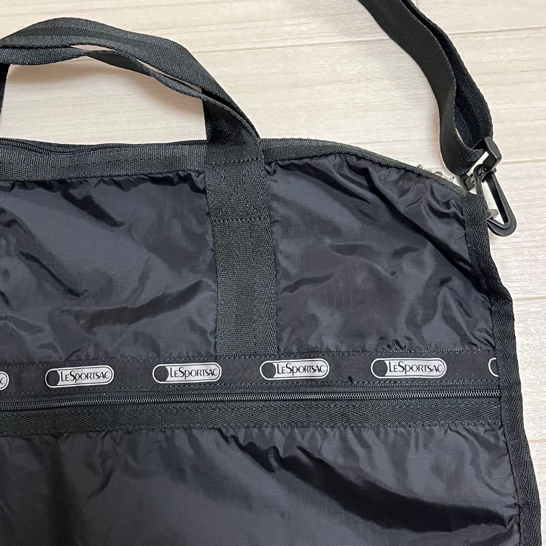 美品　レスポートサック　ショルダーバック　旅行バック　黒　シンプル