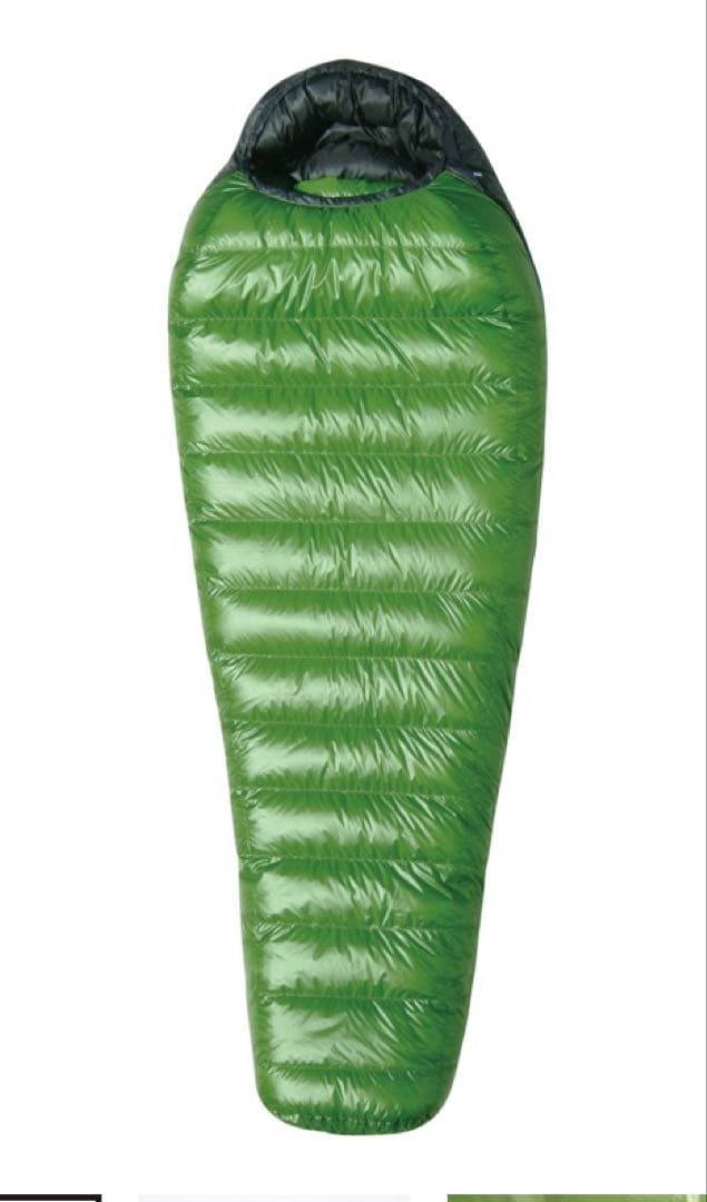ウエスタンマウンテニアリング バーサライト グリーン ダウンシュラフ 60サイズ