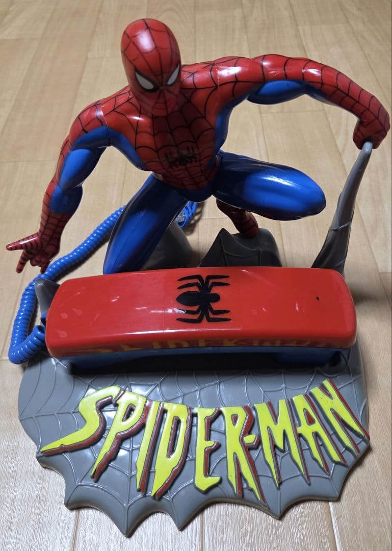 1994年製 激レア　スパイダーマン電話スタンド フィギュア付き