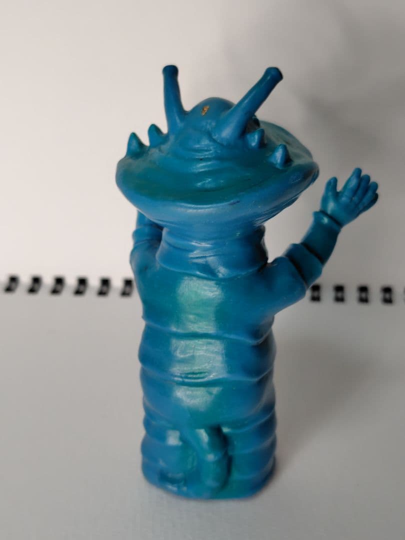 怪獣 ジャンボ指人形 カネゴン 青成型 約105mm 当時物