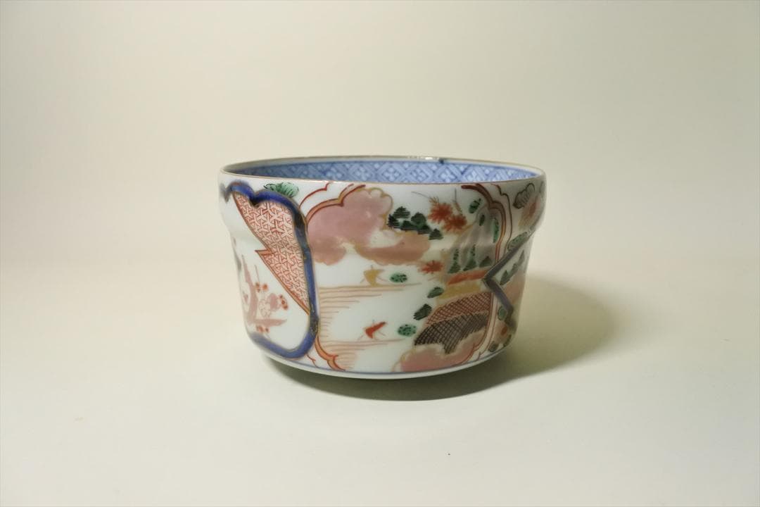 江戸中期～後期　伊万里　色絵　蓋物　骨董品　アンティーク　g