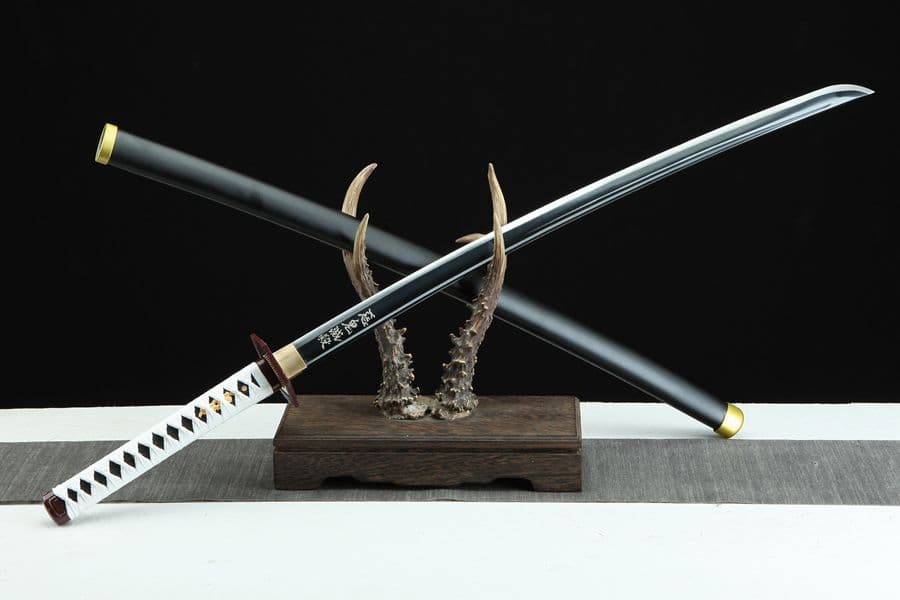 鬼滅の刃 福岡義勇 武具　刀装具　日本刀　模造刀　居合刀 手鍛造打 鑑賞用 武蔵