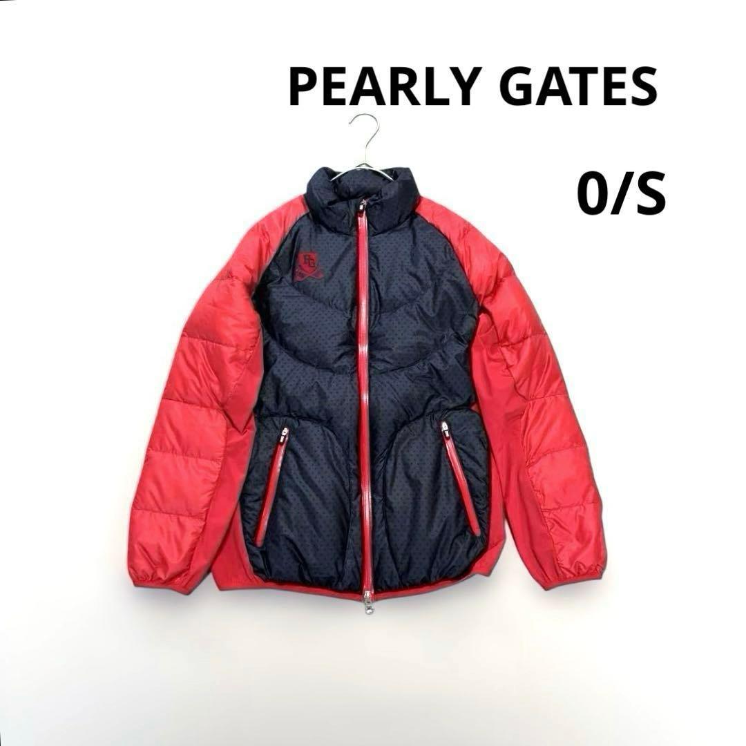パーリーゲイツ ジャケット ブルゾン　0/S ダウン　バイカラー　ゴルフ