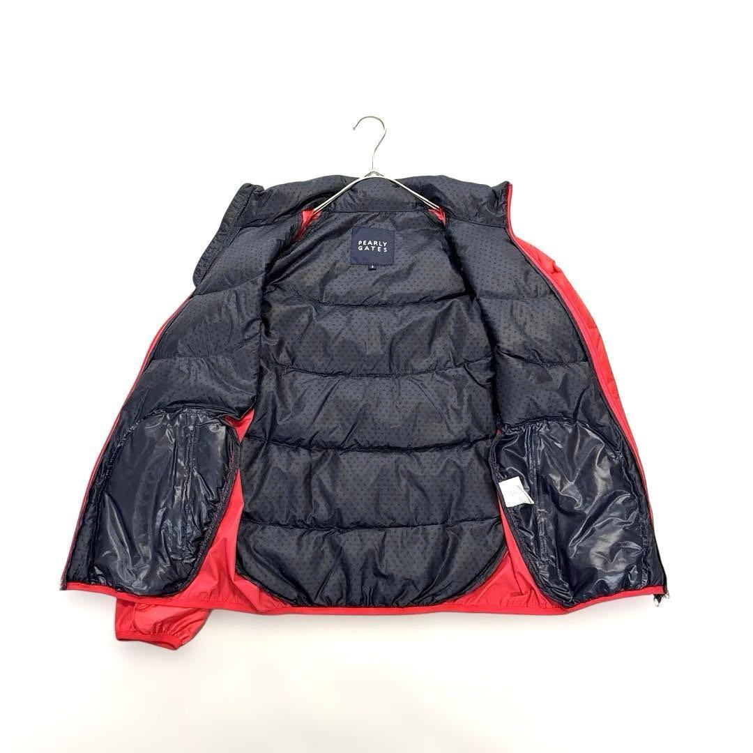 パーリーゲイツ ジャケット ブルゾン　0/S ダウン　バイカラー　ゴルフ