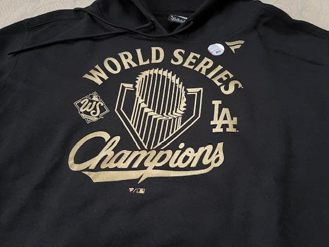 大谷翔平ワールドシリーズ2連覇優勝記念FanaticsパレードブラックフーディL