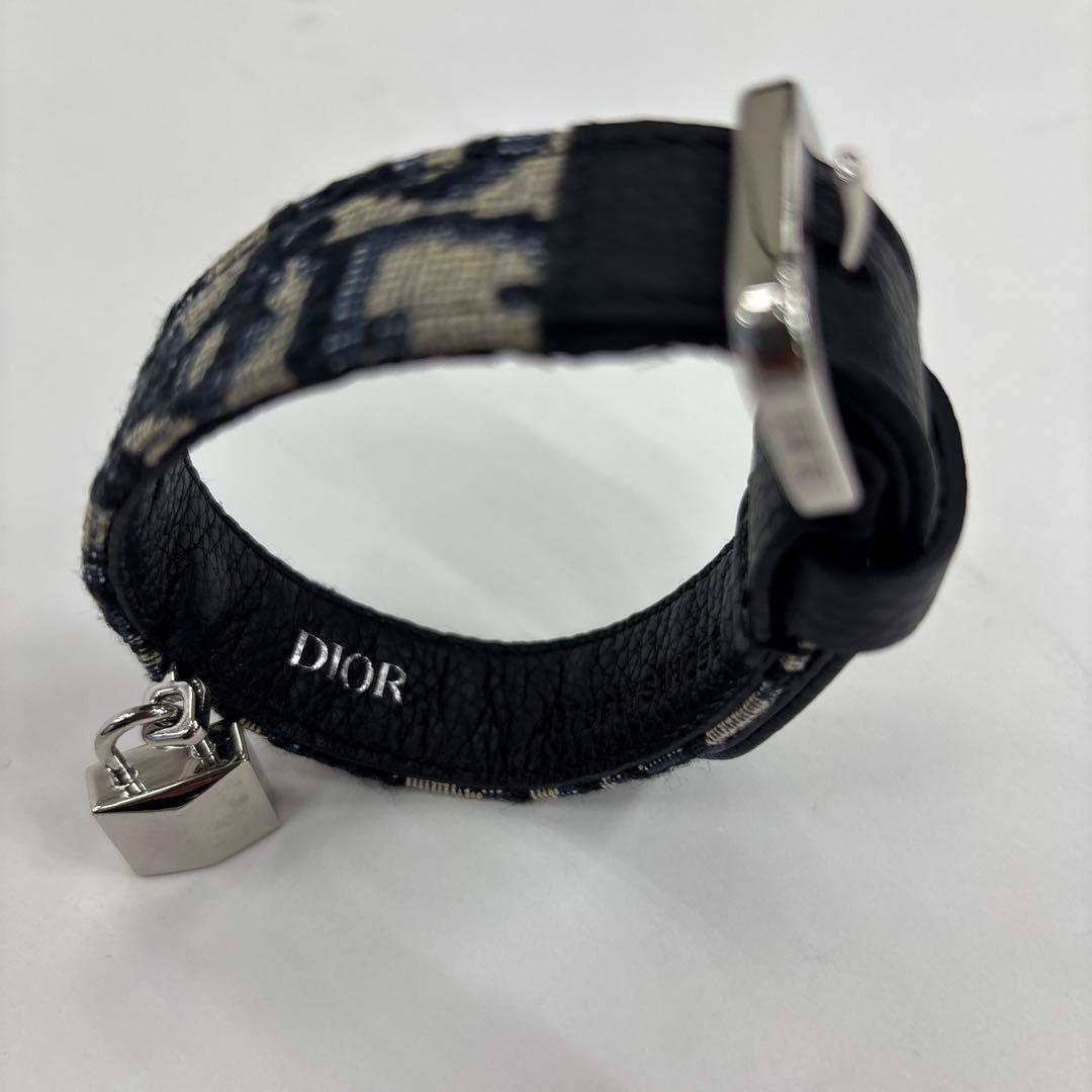 Dior オブリーク ブレスレット パドロックチャーム付き　首輪