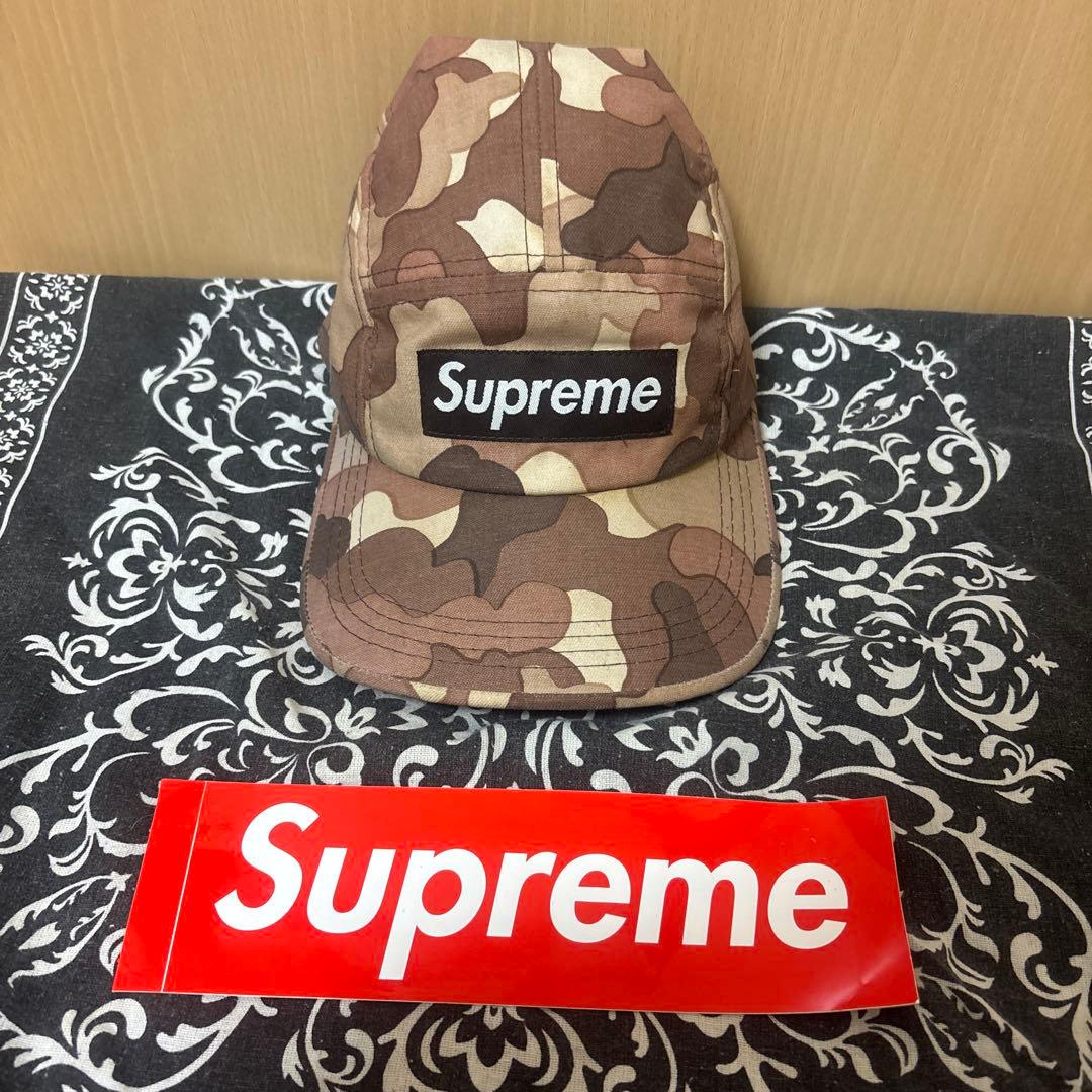 Supreme 迷彩キャップ 調整可能