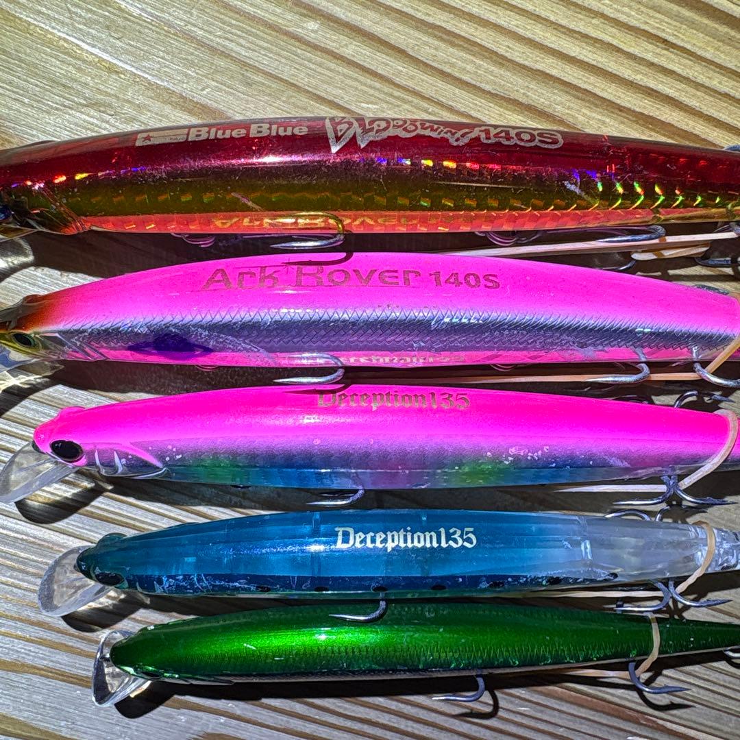 ジャーキングミノーセット　ブローウィン140s、アークローバー140s他