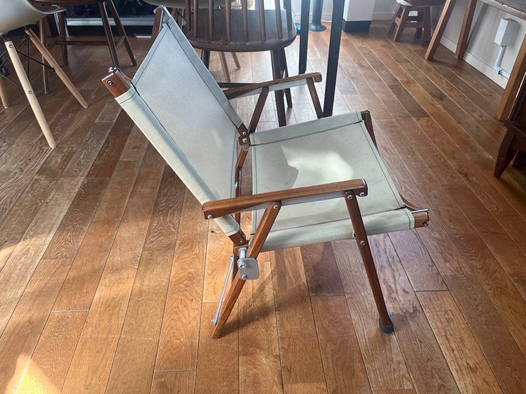 最終値下！カーミットチェアウォールナット　ベージュ　新品シート付き