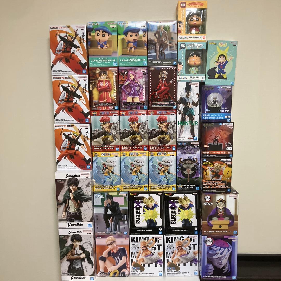 ナルト　進撃の巨人　ヒロアカ　ワンピース　鬼滅の刃　ドラゴンボール　フィギュア