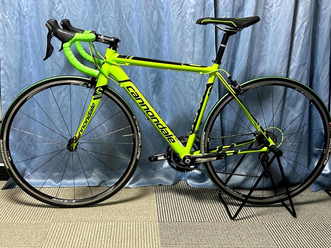 引取り大阪　Cannondale ロードバイクフレーム ネオンイエロー