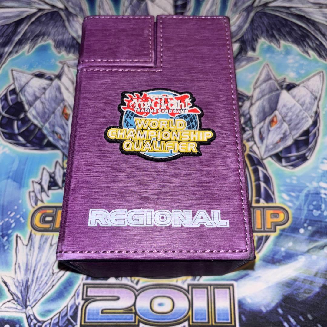 WCQ2017 皮製デッキケース 紫 パープル 遊戯王 海外 英語 米
