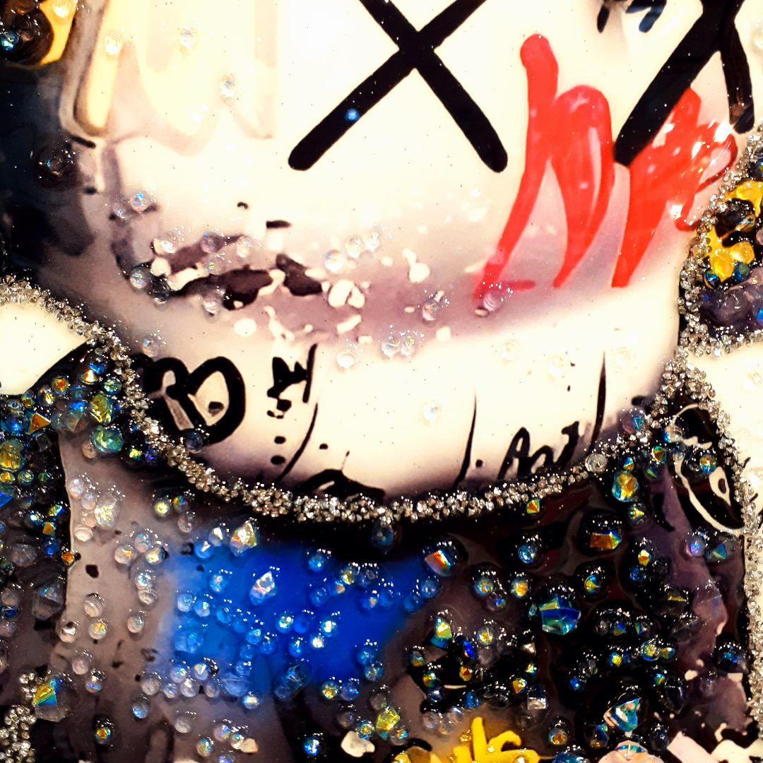 輸入雑貨　天然水晶石　KAWS(カウズ)　クリスタルアート　宝石