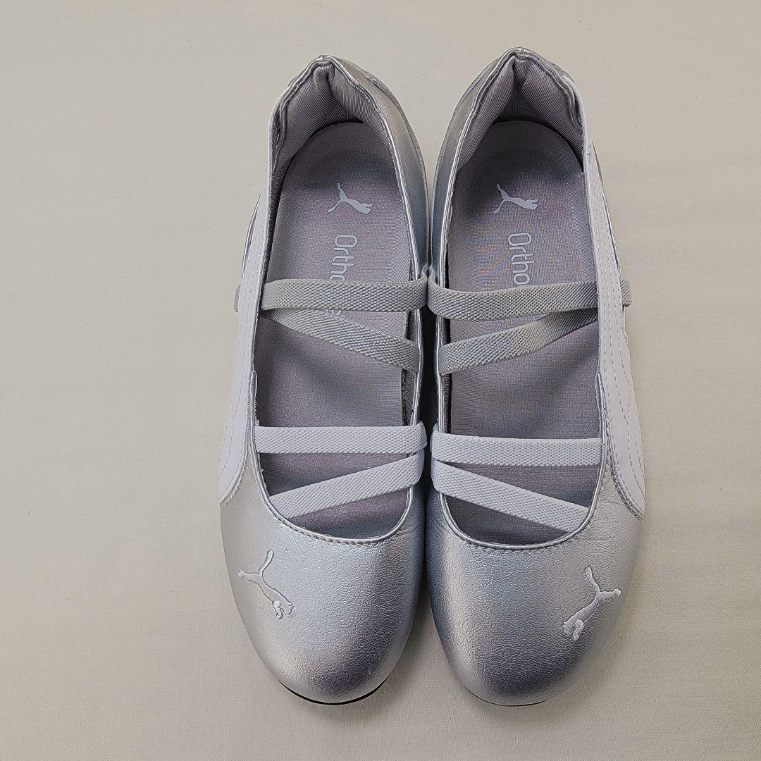 プーマ スピードキャット バレエ プーマ メタリック シルバー 22.5cm