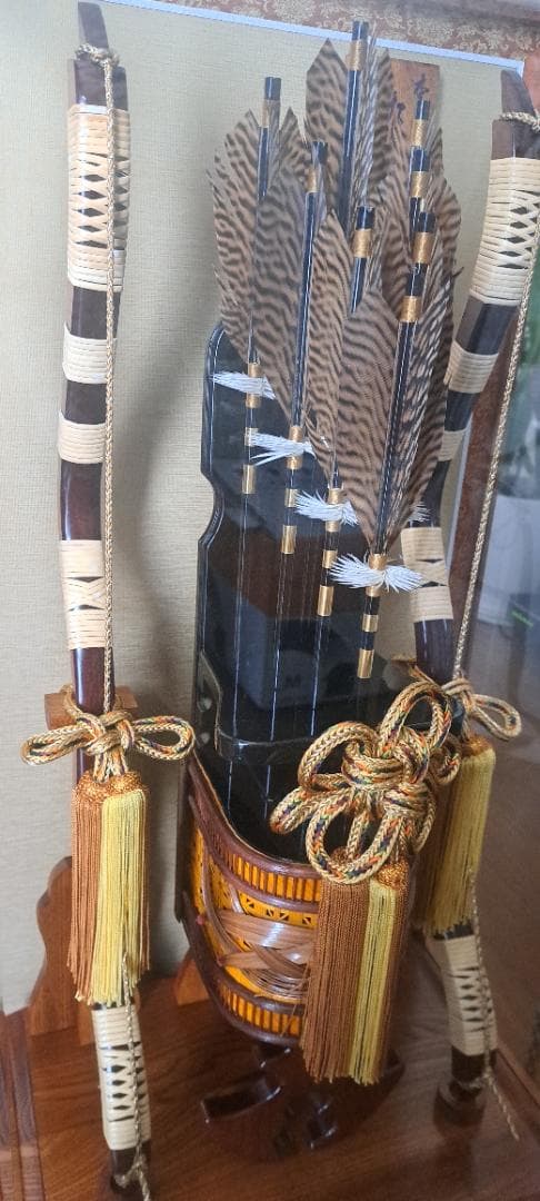 伝統的な日本の武具装飾品 破魔弓（魔除けなどのインテリアにもなります）