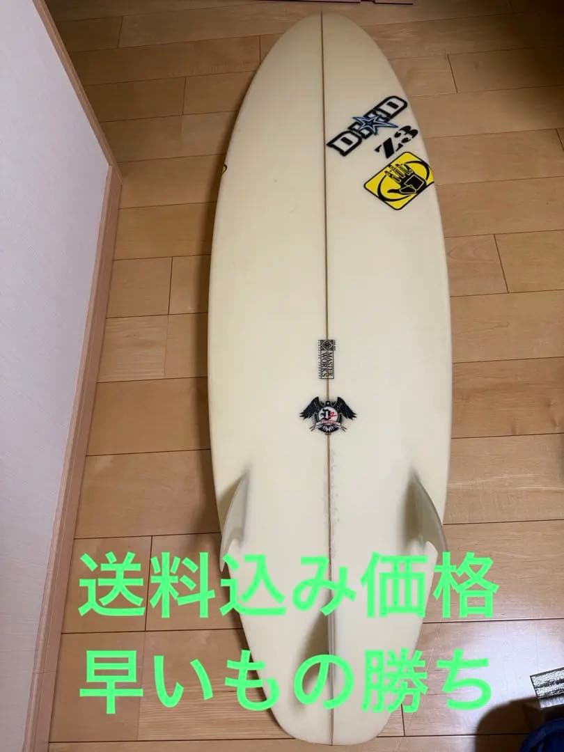 DHD ダレンハンドリー　ショートボード 日本製　フィン付き　5’10