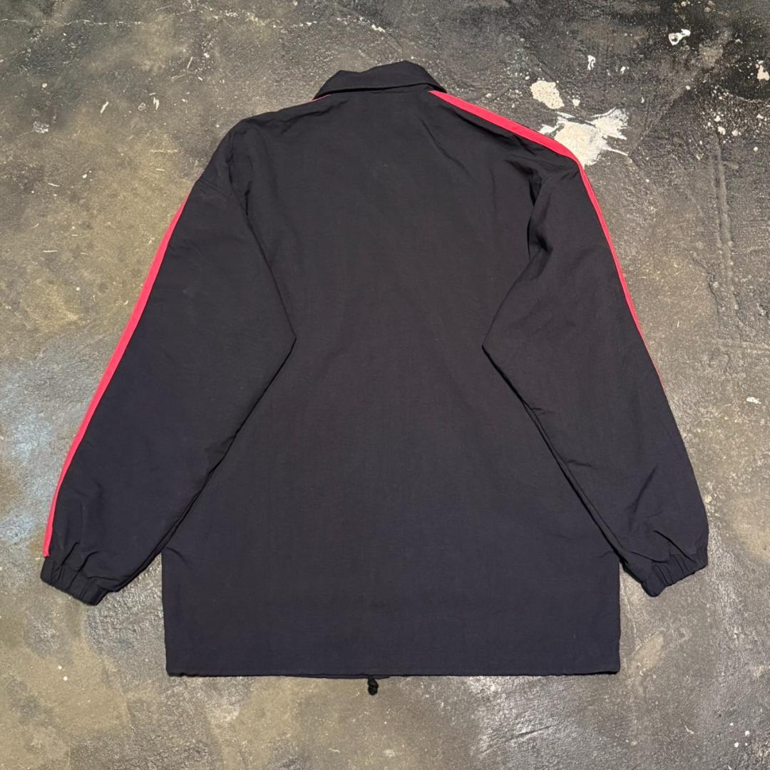 90s adidas トレフォイル刺繍 3ストライプ セットアップジャージM-L