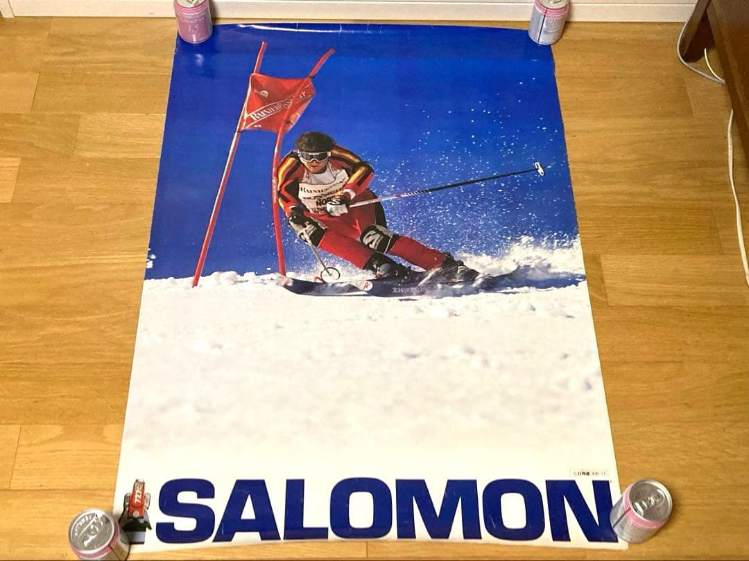 非売品 80年代 三井物産スポーツ サロモン スキー ポスター レトロ 当時物
