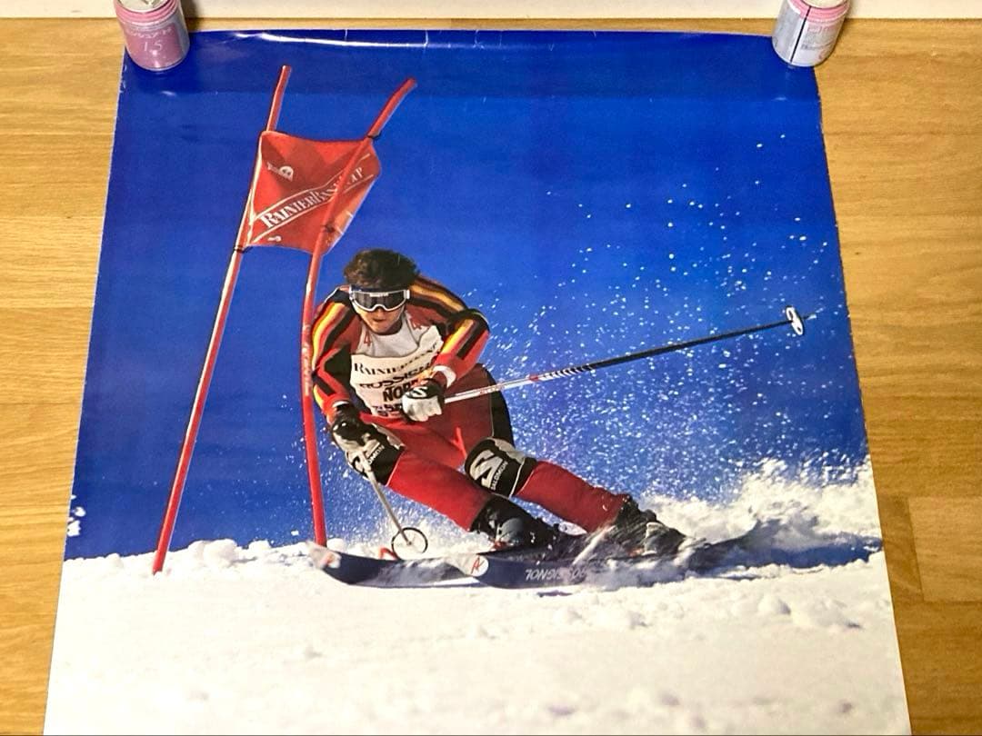 非売品 80年代 三井物産スポーツ サロモン スキー ポスター レトロ 当時物