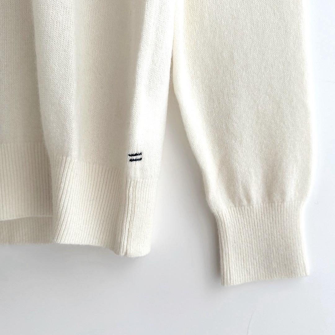 453 パーリーゲイツ 定価33,000円 カシミヤ100％ ニット 白 2 L