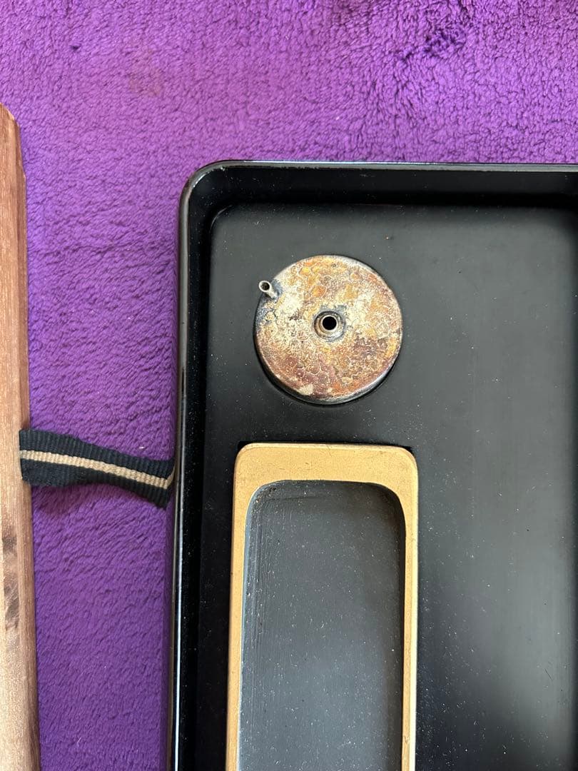 泰三木蒔絵 漆塗り 硯箱 硯 墨 水差し セット 書道具