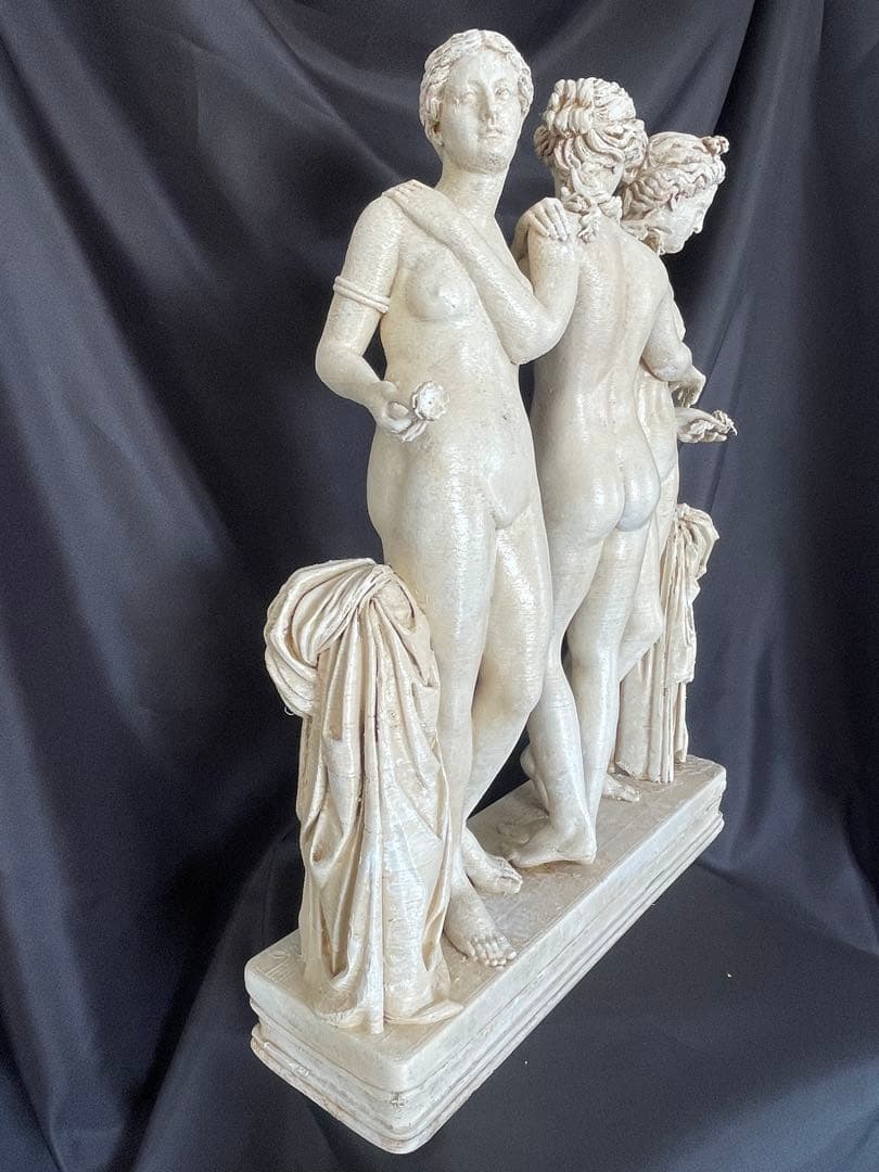 三美神　彫刻。西暦2世紀。高さ47 cm , レプリカ, ローマ神話 ローマ文化