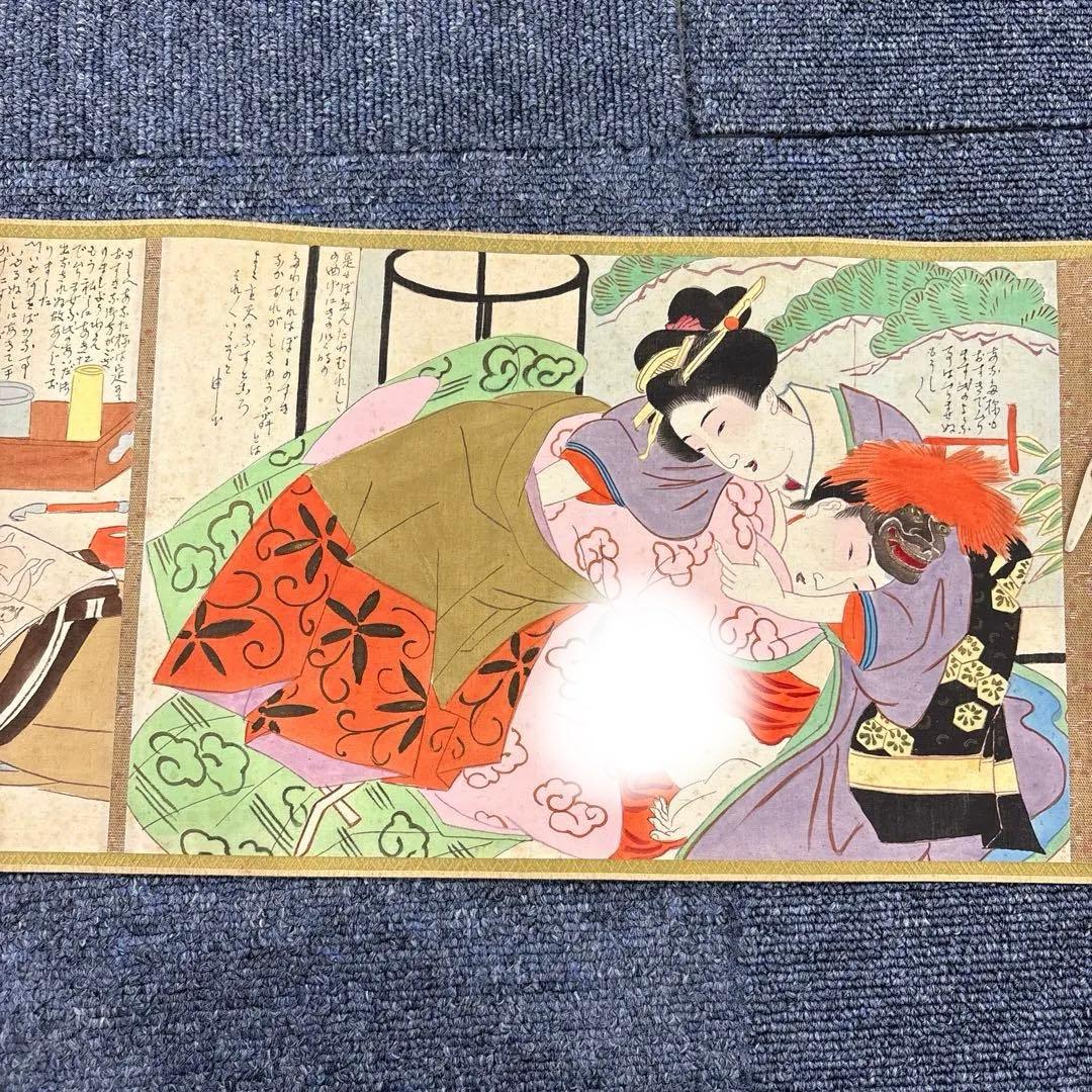 浮世絵 男女の情景手書き