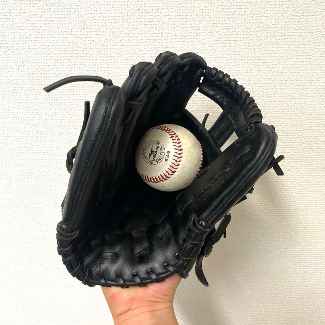 487 ミズノ ビューリーグ 型抜群 極美品 硬式 内野手用グローブ 左投げ