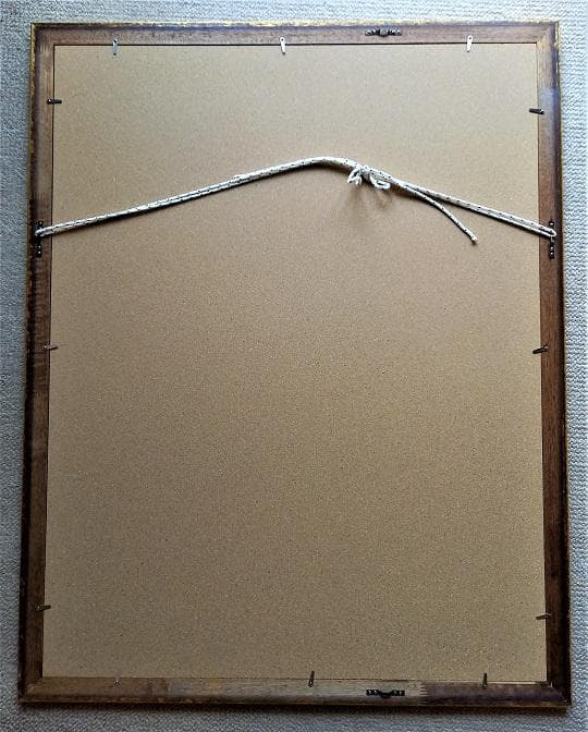 ハンガリー人の画家が描いたパステル画、サインがあるが読めません。М15号位の大作