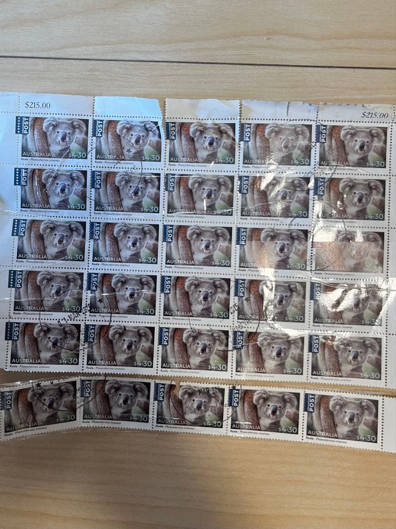 オーストラリアコアラ使用済切手 セット